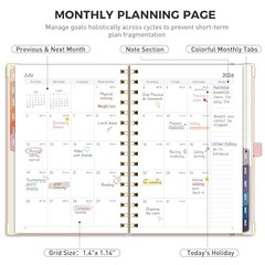2026 Planner, Weekly and Monthly, Medium Size (5.7″ x 8.3″), Jan – Dec 2026,