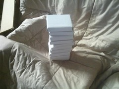 Elegant Design Wedding Table Stands 5X3 Inches with Blue Bows