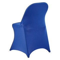 Uimoso 50PCS Blue Stretch Spandex Chair Covers for Weddings, Parties, and Dining