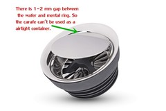 Karafu 40 Oz/1.2 Liter Glass Carafe Lid Borosilicate Water Pitcher For Hot/Cold