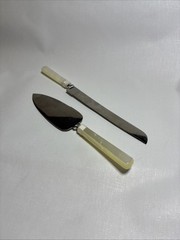 Hallmark Wedding Cake Cutting Set Stainless Steal Pearl Like Handles Japan