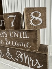 Wedding Count Down Days And Weeks Until We Become Mr and Mrs Bridal Shower Gift