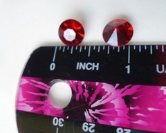 Garnet Ruby Gemstone Confetti Table Scatters, 350pcs 4 Carat Red Fake Diamonds