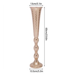 10 Pcs 23.6″ Height Versatile Metal Wedding Centerpieces Vase 60 cm Metal Vase