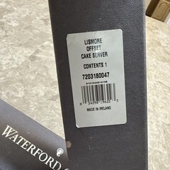 Waterford Crystal Lismore Offset Cake Server 12” Box Wedding Serving Ireland