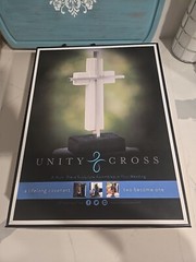 True White Unity Cross Wedding Cross Centerpiece Christian Newly Weds.