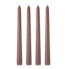 12 Mocha Brown Premium 10″ Taper Candles Unscented Dinner Party Wedding