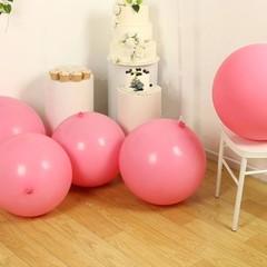 5 PINK 36″ Biodegradable Latex Matte Pastel Balloons Party Wedding Decorations