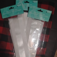 Pew Bows With Tulle White 77″ Lot 3 New 2 PC In Packs Wedding Party Decor
