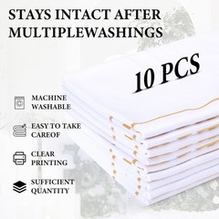 10 Pcs Reserved Chair Signs Cloth Church Placeholder Reserved Pew Signs Chair