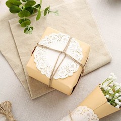 100 WHITE 4″ Round Disposable Lace PAPER DOILIES PLACEMATS Event Party Supplies