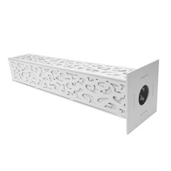 8Pc White LED Carved Flower Columns 20 × 20 × 120 cm Wedding Pillars