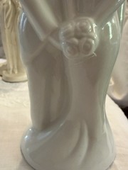 House Of Lloyd Bride & Groom Figurine Porcelain Ceramic White 8” Vintage Wedding