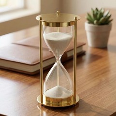 Elegant Gold Hourglass Sand Timer – Modern Desk Decor Hour time Clock Decorative