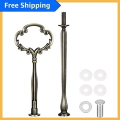 Durable Zinc Alloy Cake Tray Stand with Elegant Bronze Finish for Parties