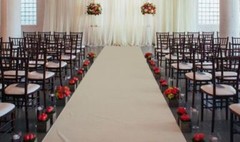 25 ft Satin Aisle Runner 60″ wide 100% Seamless Fabric Wedding 20 Colors