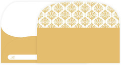 100 Pack Gold Money Envelopes for Cash Gifts (7X3 Inch), Fancy Decorative Design