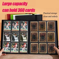 Trading Card Binder Holder, 9-Pocket Sports Card Collector Binder Album for T…