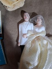 Vintage Wedding Cake Toppers Roses N More ! Early 60s