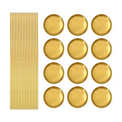 6 Pcs Gold Flower Display Stand Background Column Frame Indoor/outdoor Decor