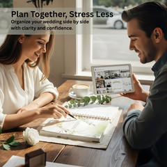 Wedding Planner & Organizer Book, Undated Guides & Tips Gift for Engaged Couples