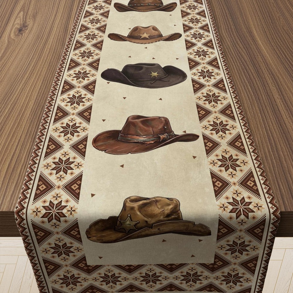 Western Party Decorations – Western Cowboy Table Runner For Cowboy Party
