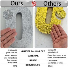 TONIFUL 7.8 Inch Silver Glitter 7.8×4.7×1 inches (20×12×2.5 cm),