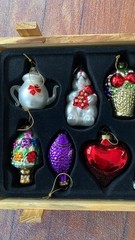 Old World Collection Christmas Bride Wedding Glass Ornaments Set of 12