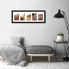 Americanflat 4×6 Collage Picture Frame with Shatter-Resistant Glass – Fits Fi…