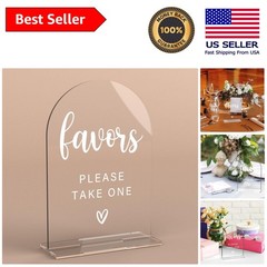 Modern Minimalist Wedding Sign 5×7 – Durable Acrylic Table Decor for Ceremonies