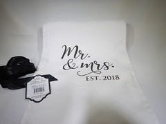 Mr. & Mrs. Table Runner Established 2018 Size 82″ x 10″ (inches) Anniversary