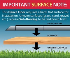 Portable Dance Floor 15′ x 18′ Commercial Checkered Event Party Waterproof Tiles