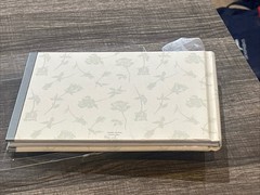 Vintage 2001 NOS Guest Book ANY OCCASION Wedding Roses Light Green White Grey