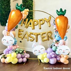 Carrot Balloons Giant Mylar Foil Carrot Shaped Balloons for Easter Party