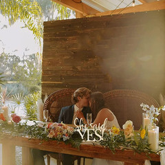 «She Said Yes» Wedding Engagement Centerpiece Table Decor,Bridal Shower Wedding