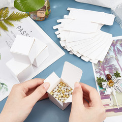 30 Pack Kraft Paper Box 1.57″ Mini White Paper Gift Packaging Box with Lid Soap