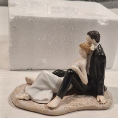 WEDDINGSTAR WEDDING CAKE TOPPER COUPLE ON THE BEACH