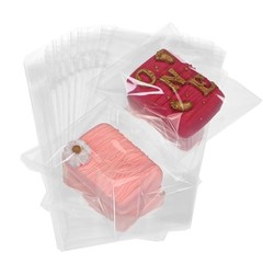 TEMLQPACK 100Pcs 4 x 6 Inch Clear Cellophane Bags for 1 count (Pack of 100)