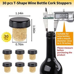 Wine Sealer for Bottles – 60 pcs PVC Heat Shrink Capsules and Corks