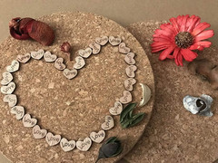 400 Pcs Rustic Wooden Love Heart Table Scatter for Wedding Decorations, Perfect