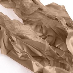 5 TAUPE Curly Willow Chiffon Satin CHAIR SASHES Party Event Decorations Supplies