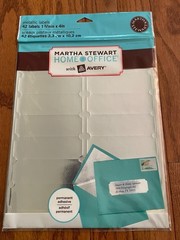 42 Martha Stewart Avery Address Craft Home Labels Metallic Silver 1 5/16″ x 4″