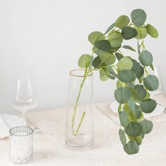 GREEN 3 Realistic 41″ Silk Eucalyptus Hanging Artificial PLANT STEMS Party Event