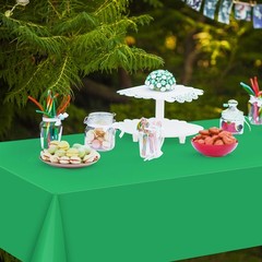 12 Pack Assorted Color Rectangle Plastic Tablecloth 12pcs, Rainbow