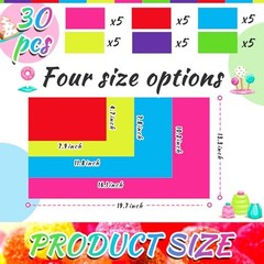 Colorful PVC Floor Stickers Candy Donut Theme Land Runway 7.9 x 4.7 Inch 30