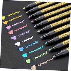 Metallic Marker Pens – Colors Medium Point Metallic Markers for Rock 10