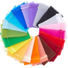 200 pcs 5×7″ Drawstring Organza Gift Bags Wedding Party Jewelry Candy Pouches