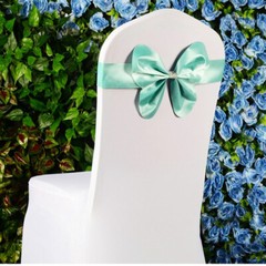 10PCS Chair Cover Bow Slider Sashes Wedding Birthday Party Cocktail Hotel Decor