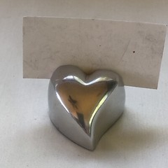 Inspired Generations Heart Holder Picture Place Holder Polished Aluminum