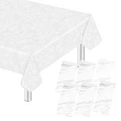 Plastic 54 X 108 Lace Paper Table Cloth Disposable for 6 Pack Lace Tablecloth